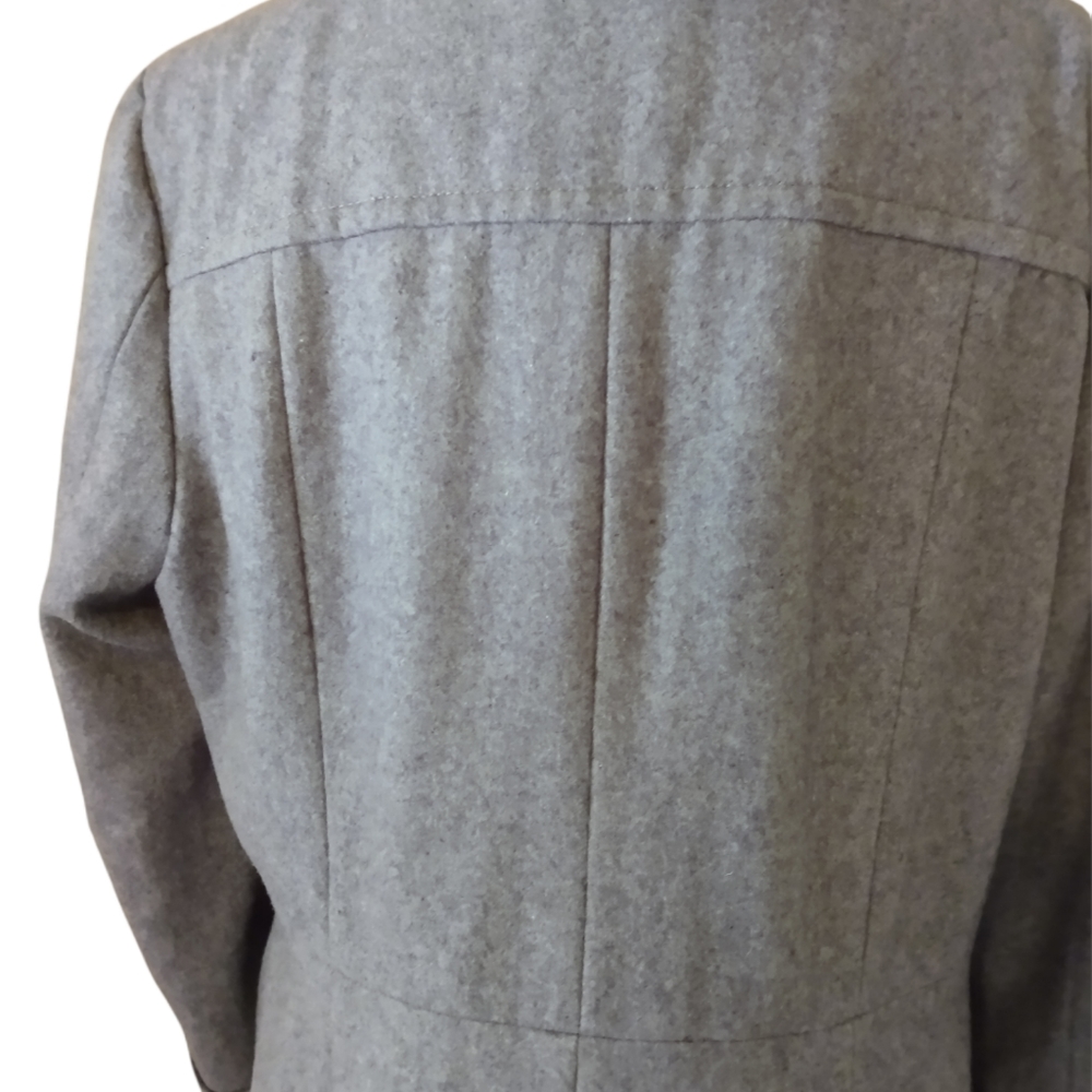 Women's Black Rivet Coat - Picture 5 of 6